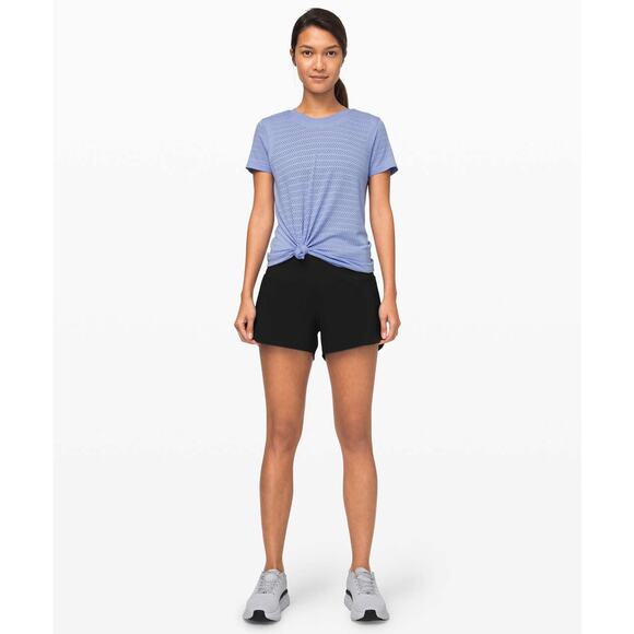 Lululemon Speed Up Mid-Rise Short 4" Lined Black - 4 - Picture 4 of 7